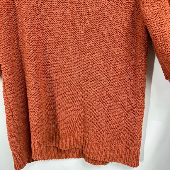 Lilla P Short Sleeve Knit Sweater Medium Orange - Picture 2 of 7